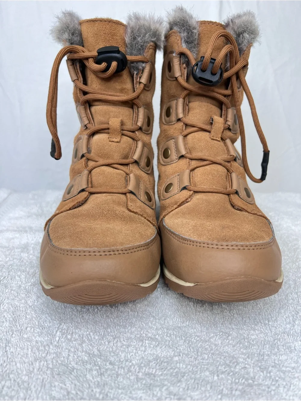 Sorel Explorer Brown Waterproof Boots Suede Women’s Size 6 NY2329 Winter Snow